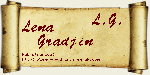 Lena Građin vizit kartica